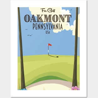 Oakmont Pennsylvania Golf Poster Posters and Art